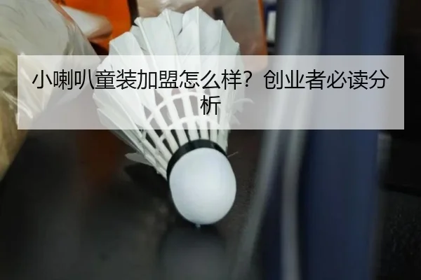 小喇叭童装加盟怎么样？创业者必读分析